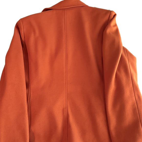 Michael Kors Wool Jacket Women size XL -Terracotta with Gold Buttons - Picture 9 of 10